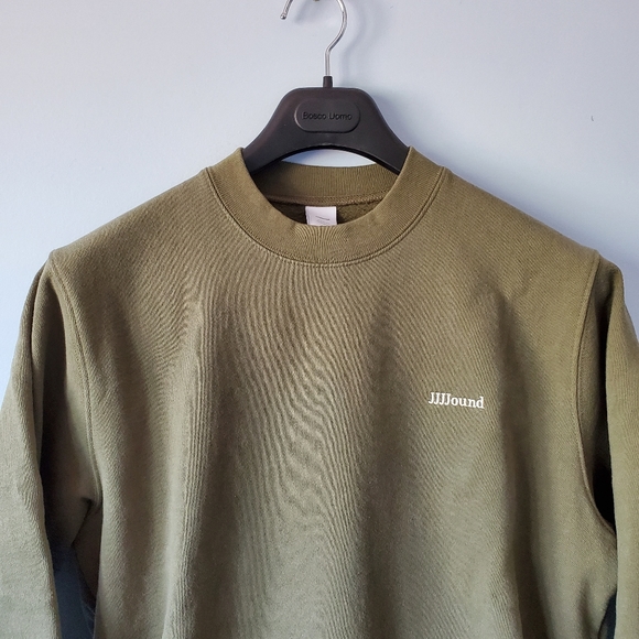 JJJJound J/95 Crewneck - Utility Green | Sz. Small - Picture 3 of 10